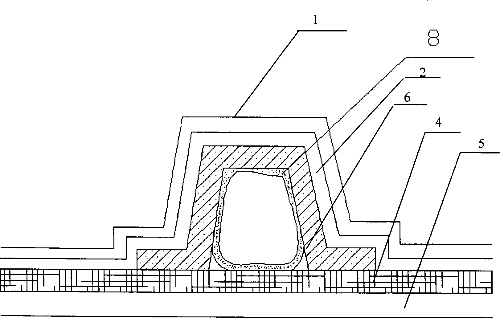 Vacuum introduction manufacture method of parts with vacuum reinforced rib structure