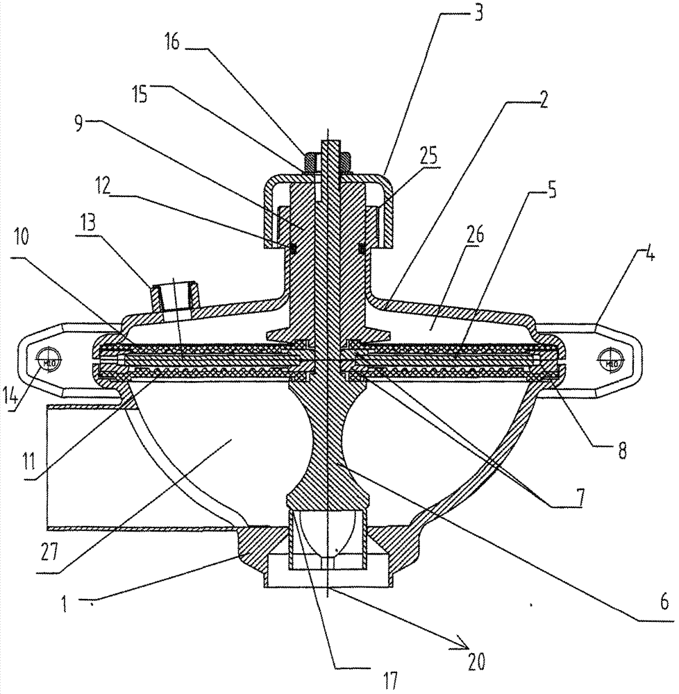 Pneumatic constant pressure valve