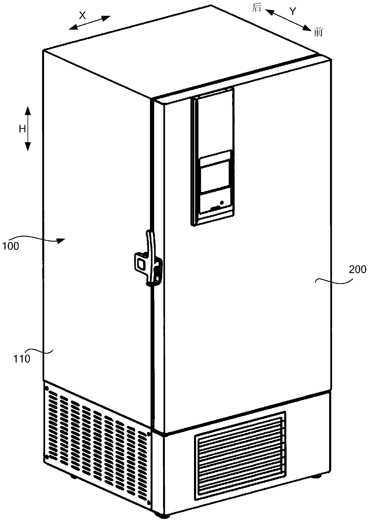 Low-temperature storage device and control method thereof