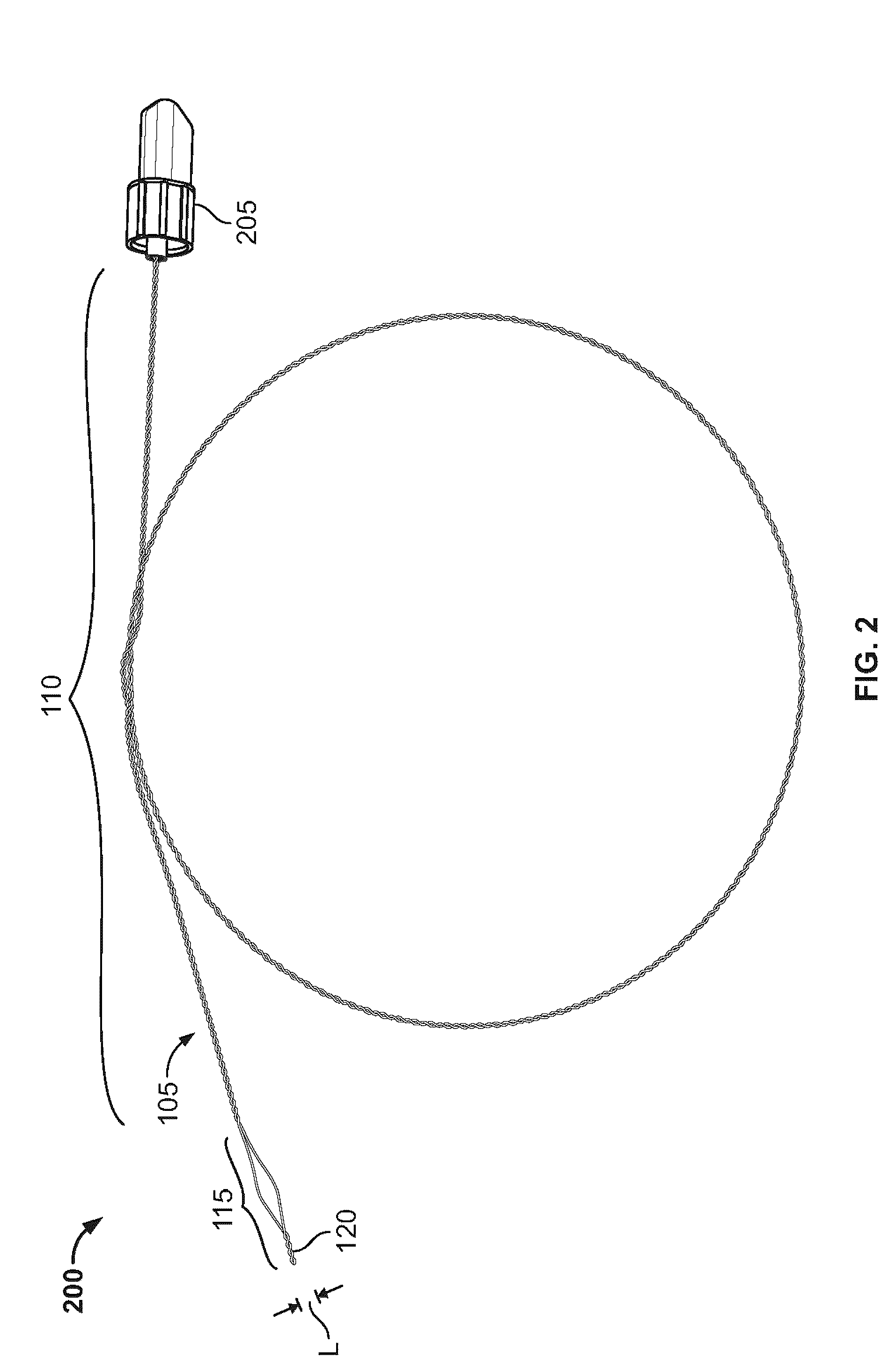 Shape memory filament for suture management