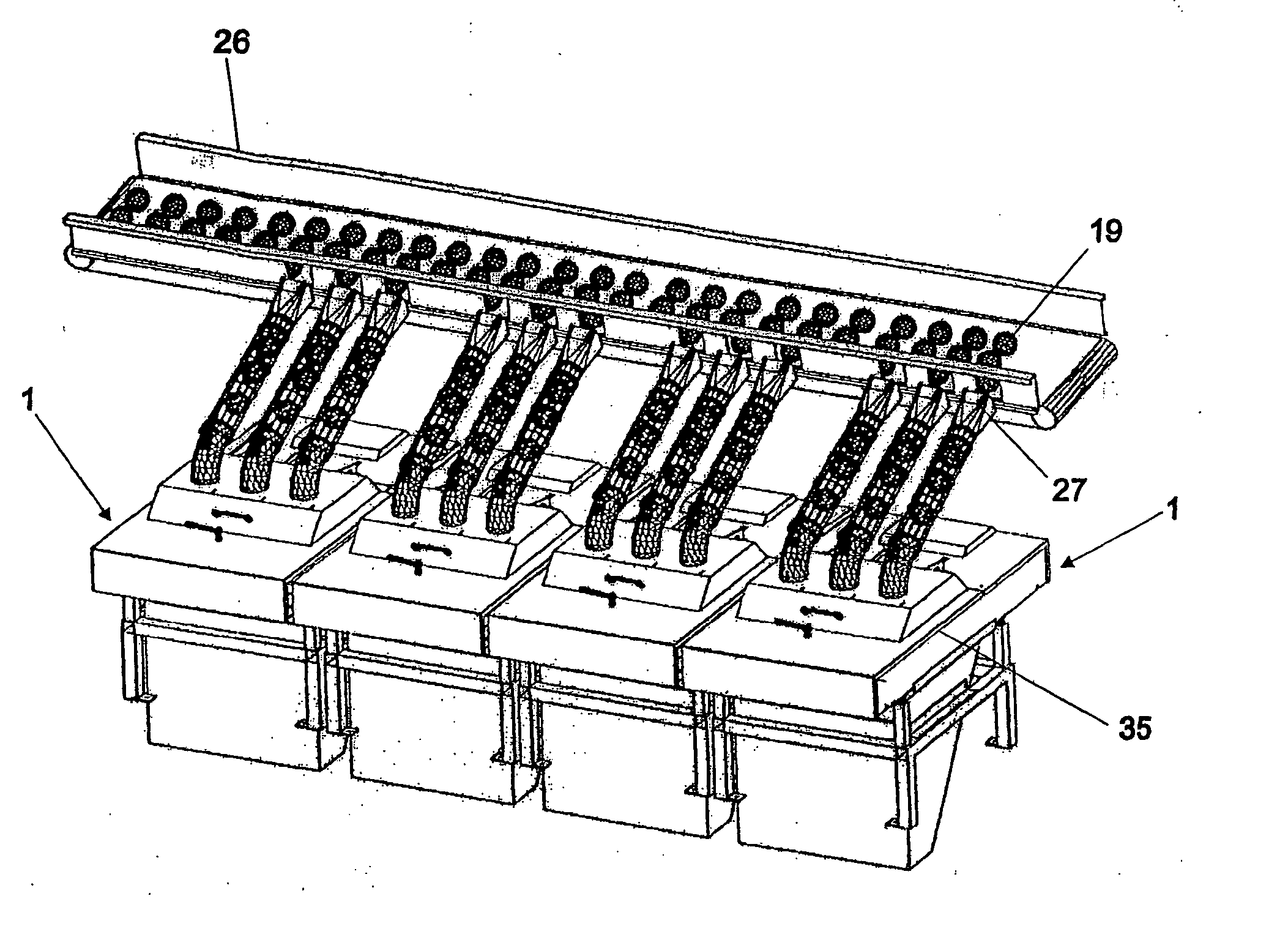 Large scale modular fruit juice extraction system