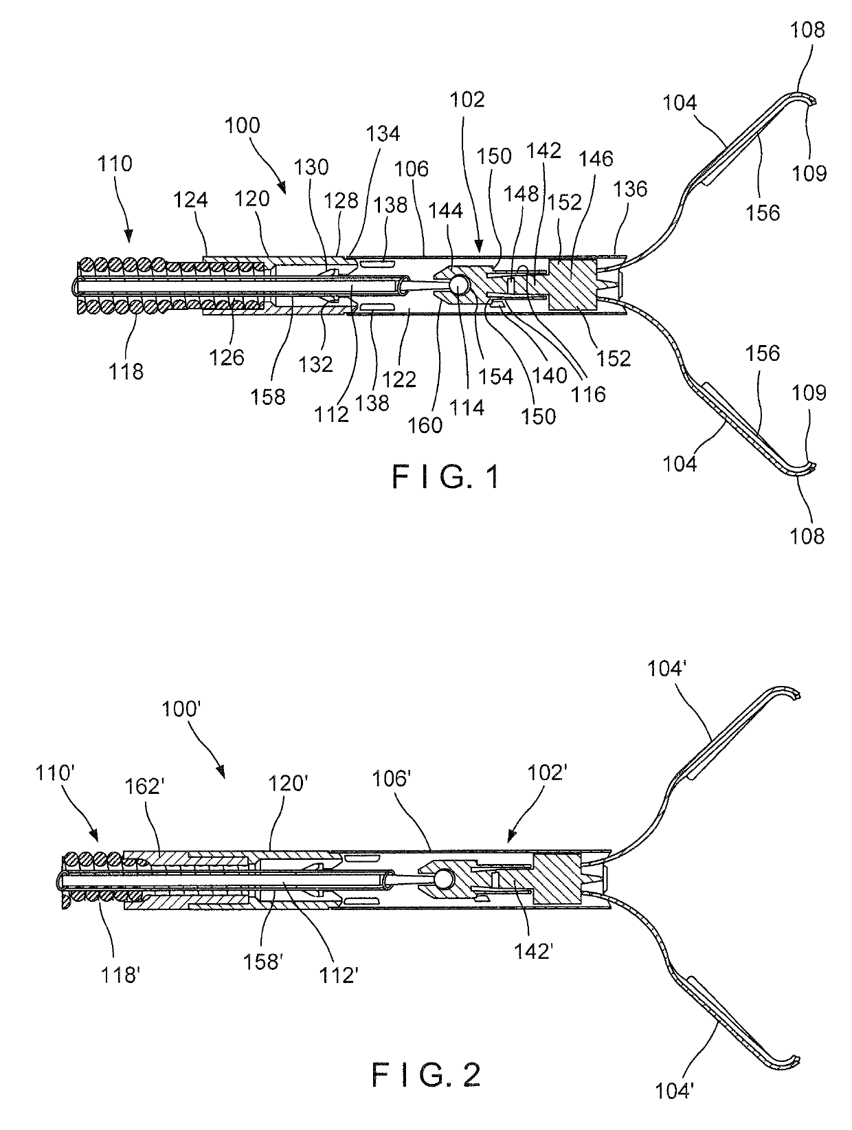 Electrocautery hemostasis clip