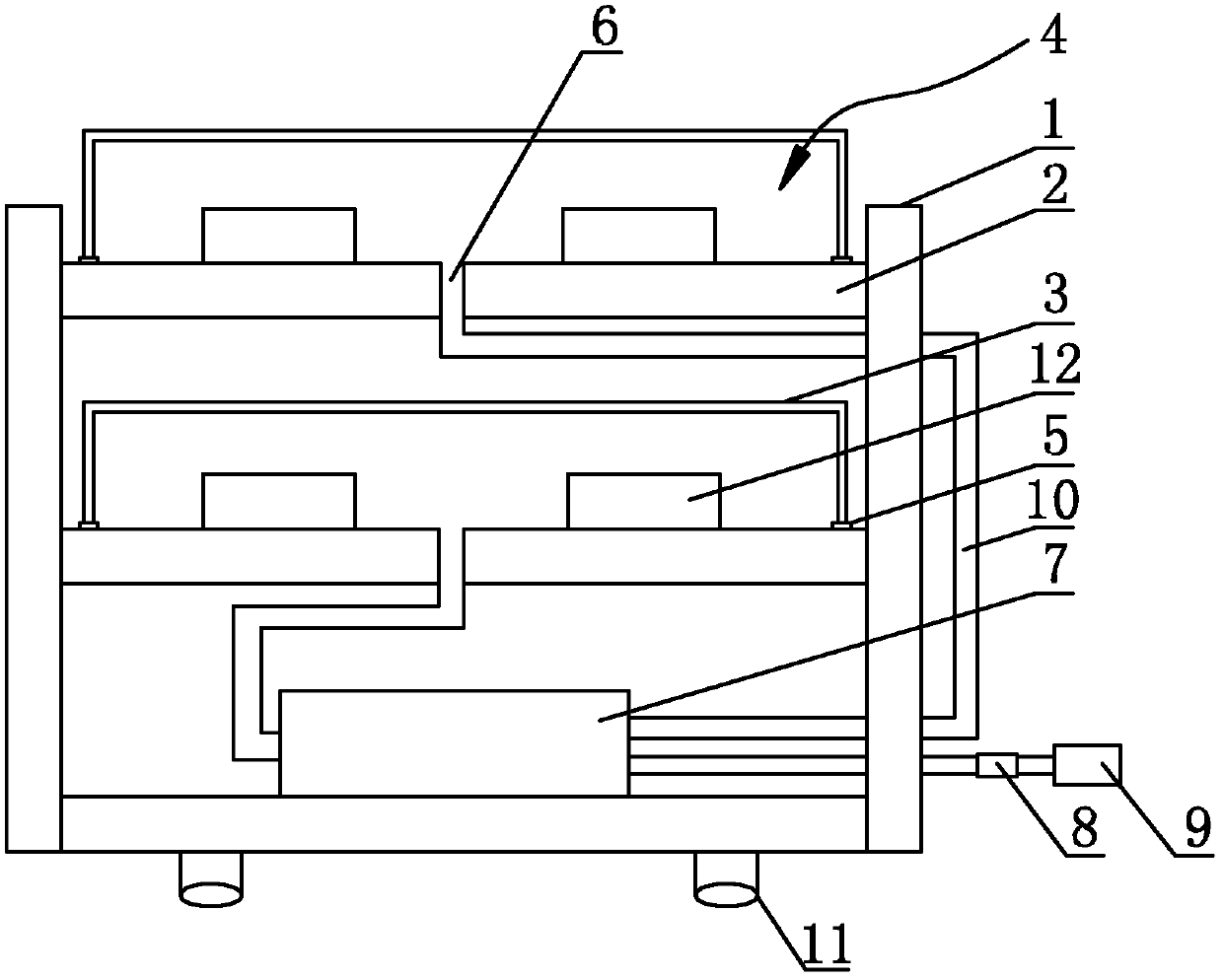 Moisturizing core storing frame