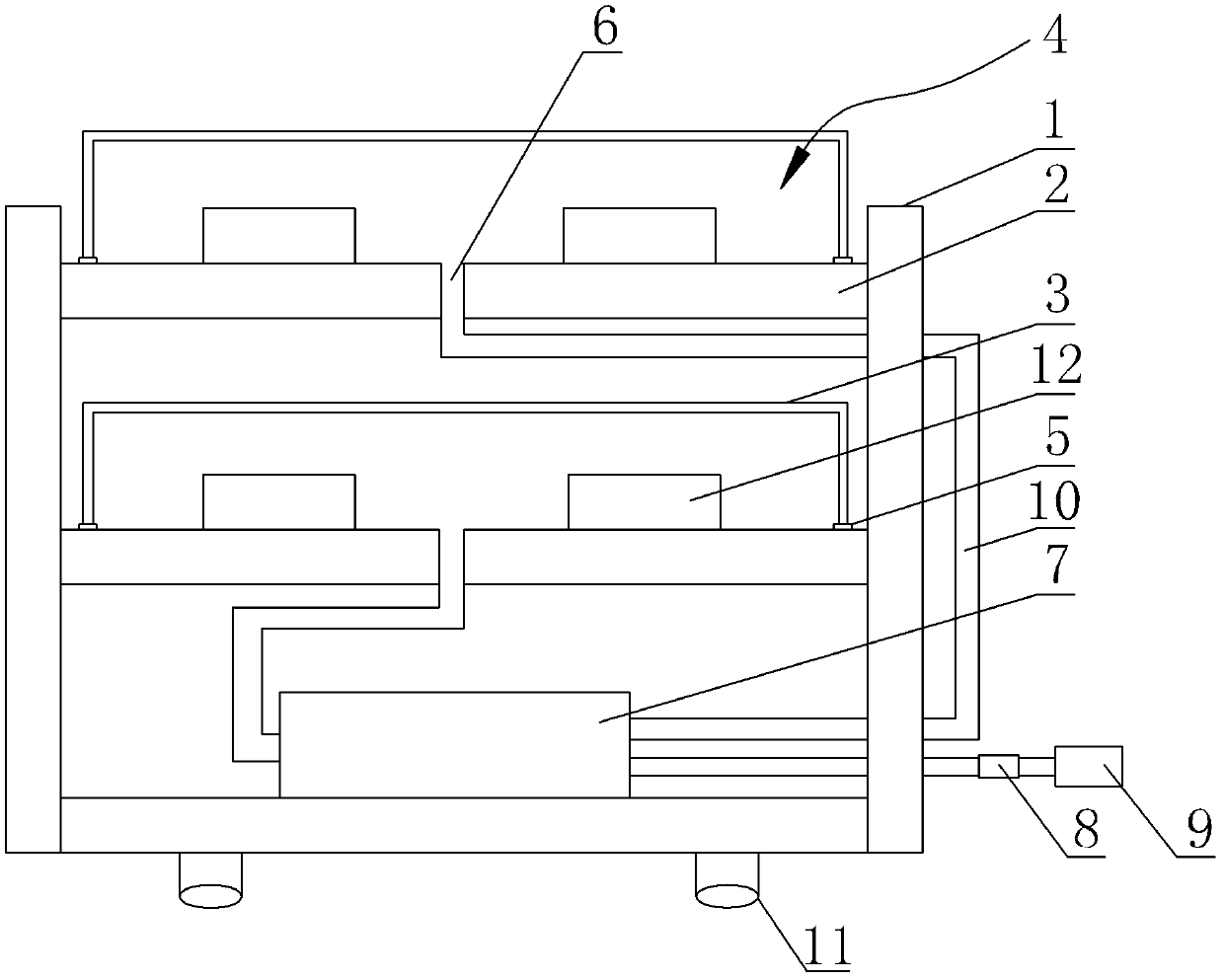 Moisturizing core storing frame