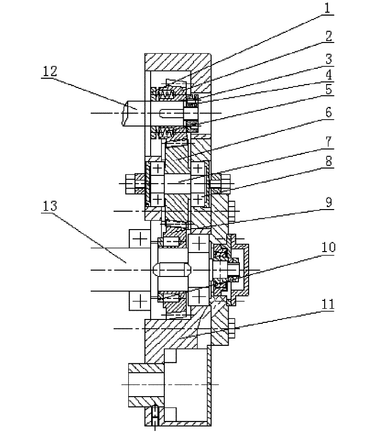 Compact type zero side clearance parallel-shaft gear speed reducer