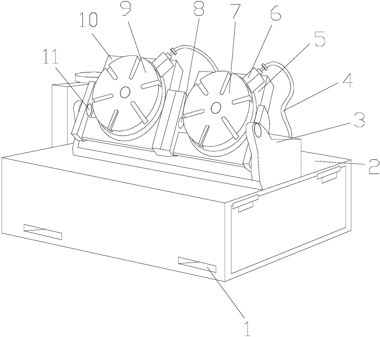 Lathe fixture device