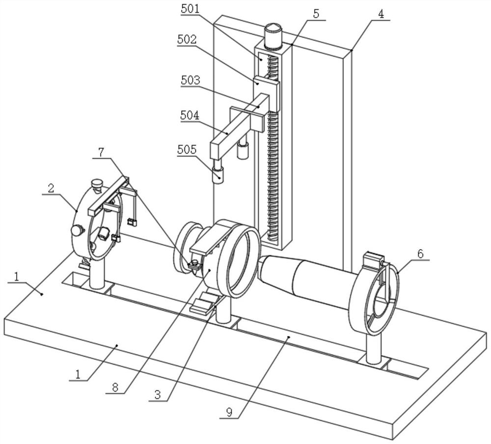 Press-fitting equipment and press-fitting process for fire hose production