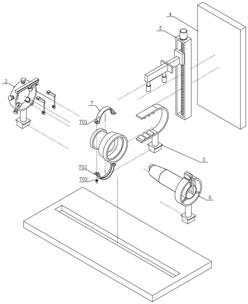 Press-fitting equipment and press-fitting process for fire hose production