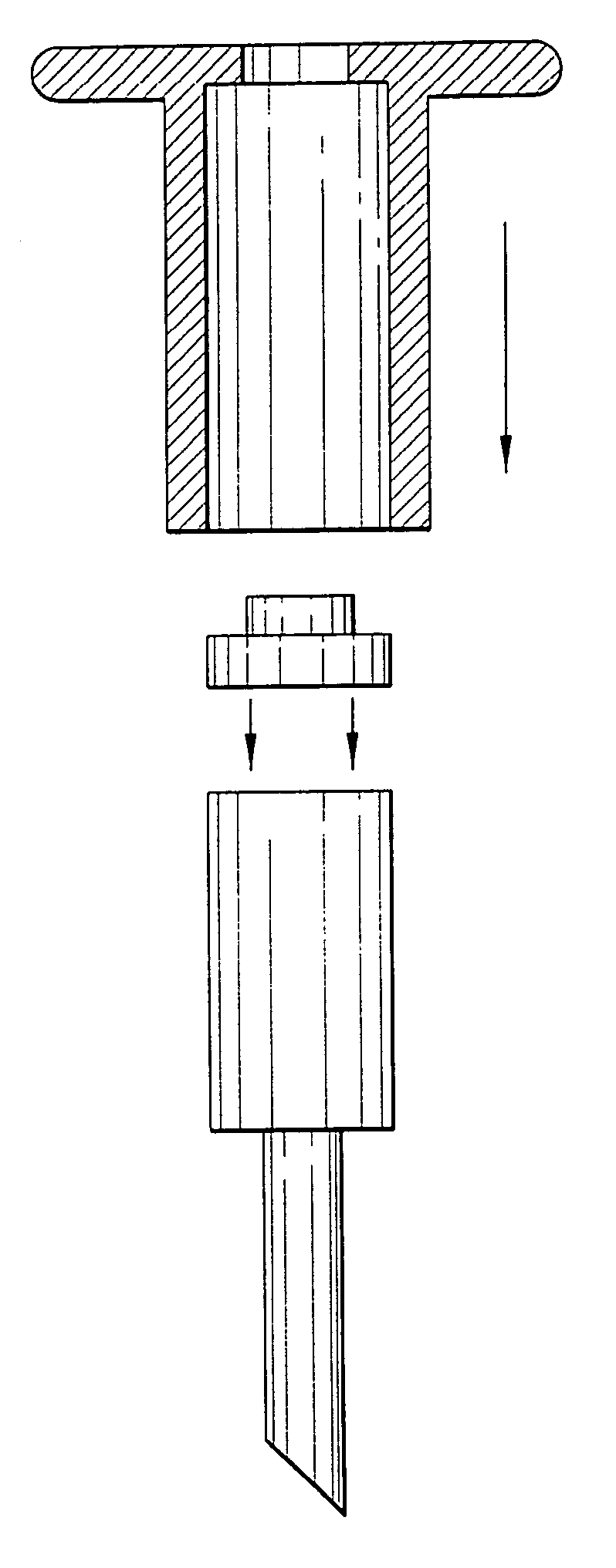 Anti-spalling combination on an impact tool with an improved holding system