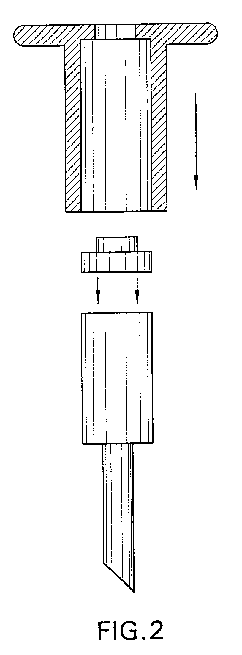 Anti-spalling combination on an impact tool with an improved holding system