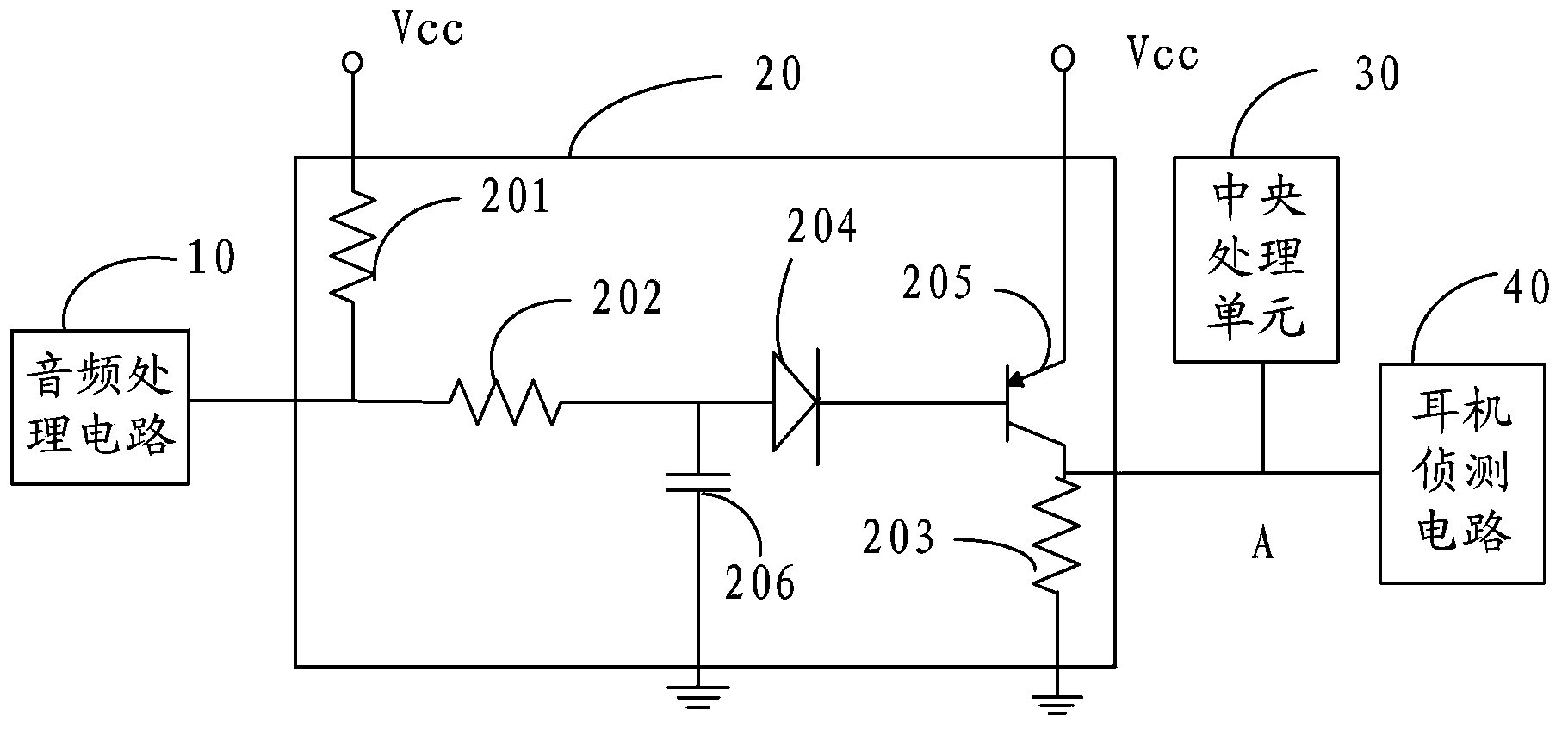 Electronic device and audio output circuit thereof