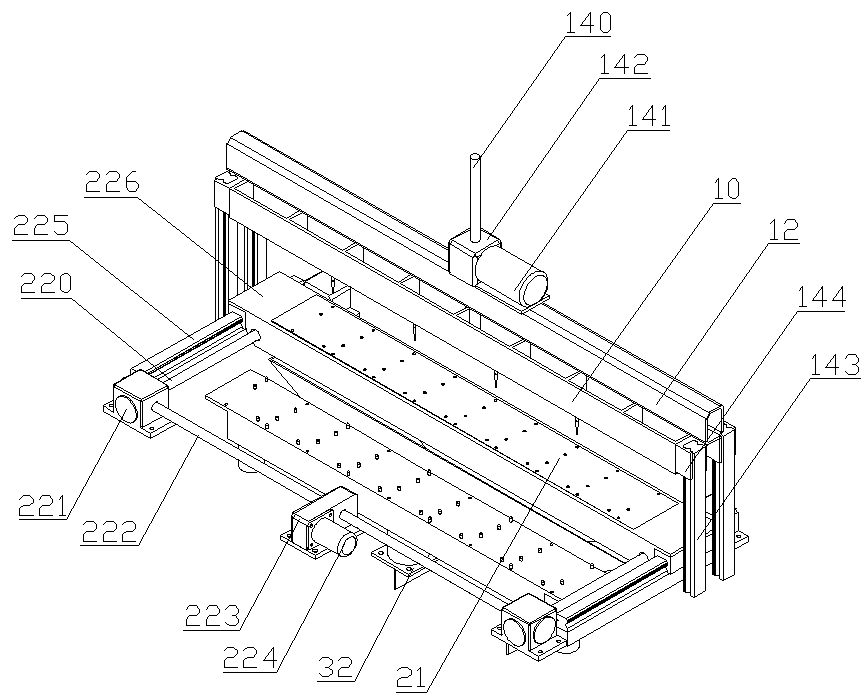 Automatic graphite boat sticking point exchanging machine die