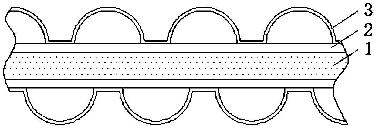 Degradable air bubble film and preparation process thereof