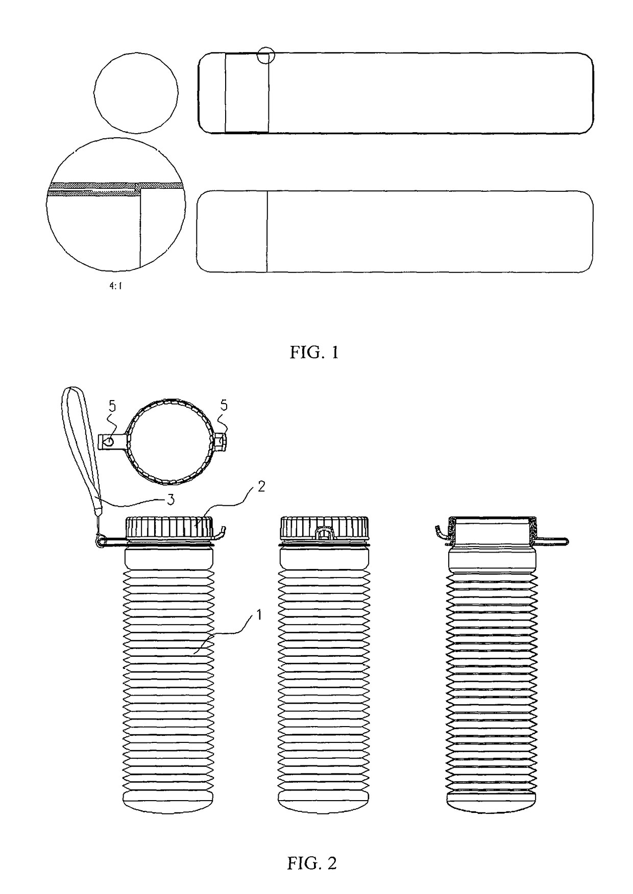 Stretchable bottle container