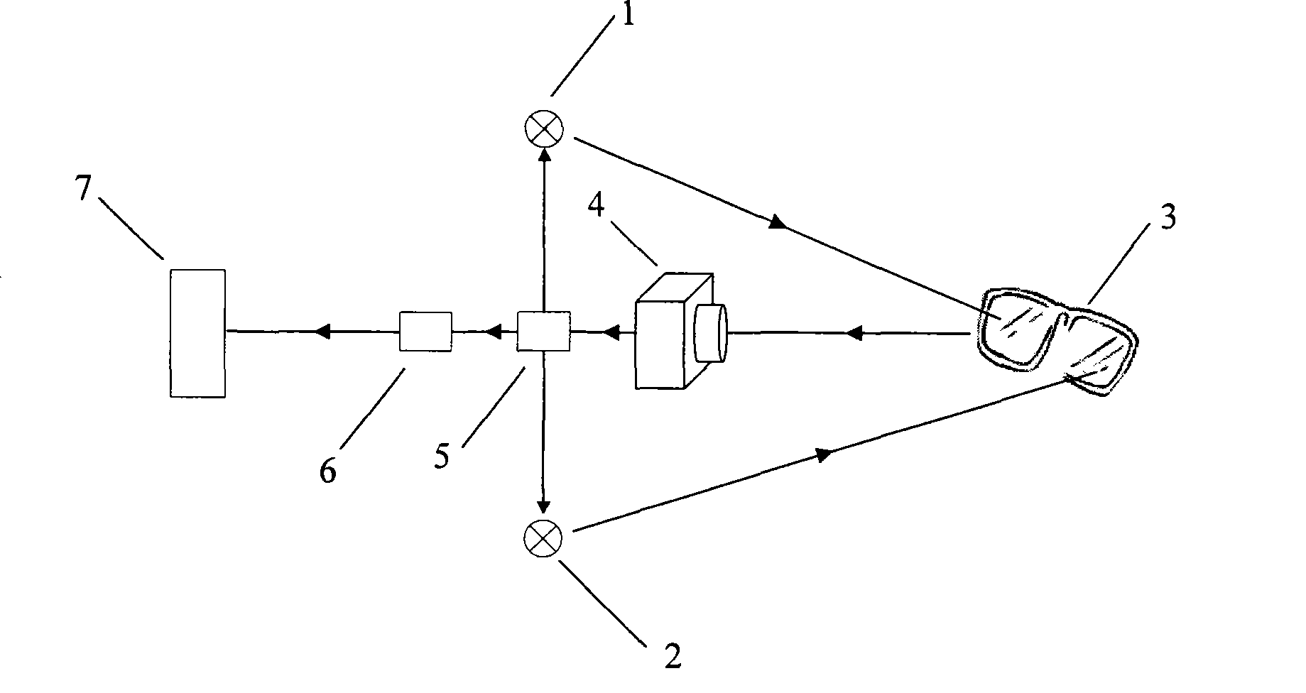 Anti-glasses reflection machine vision lighting system