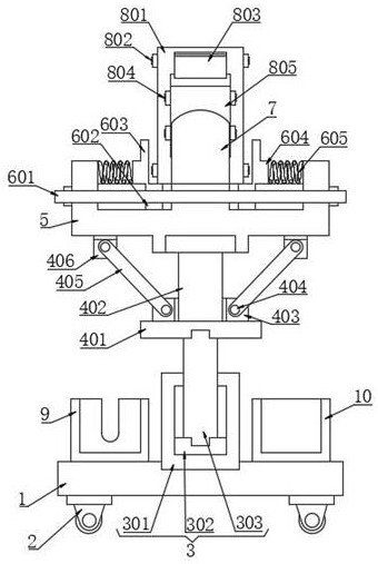 Drainage frame for neurosurgery department