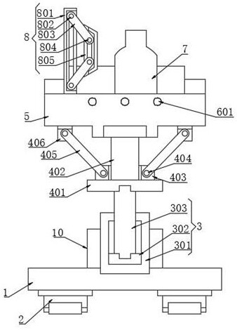 Drainage frame for neurosurgery department