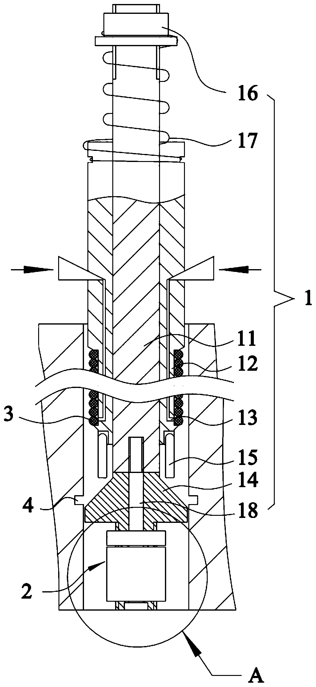 A sealing ring installation device and installation method