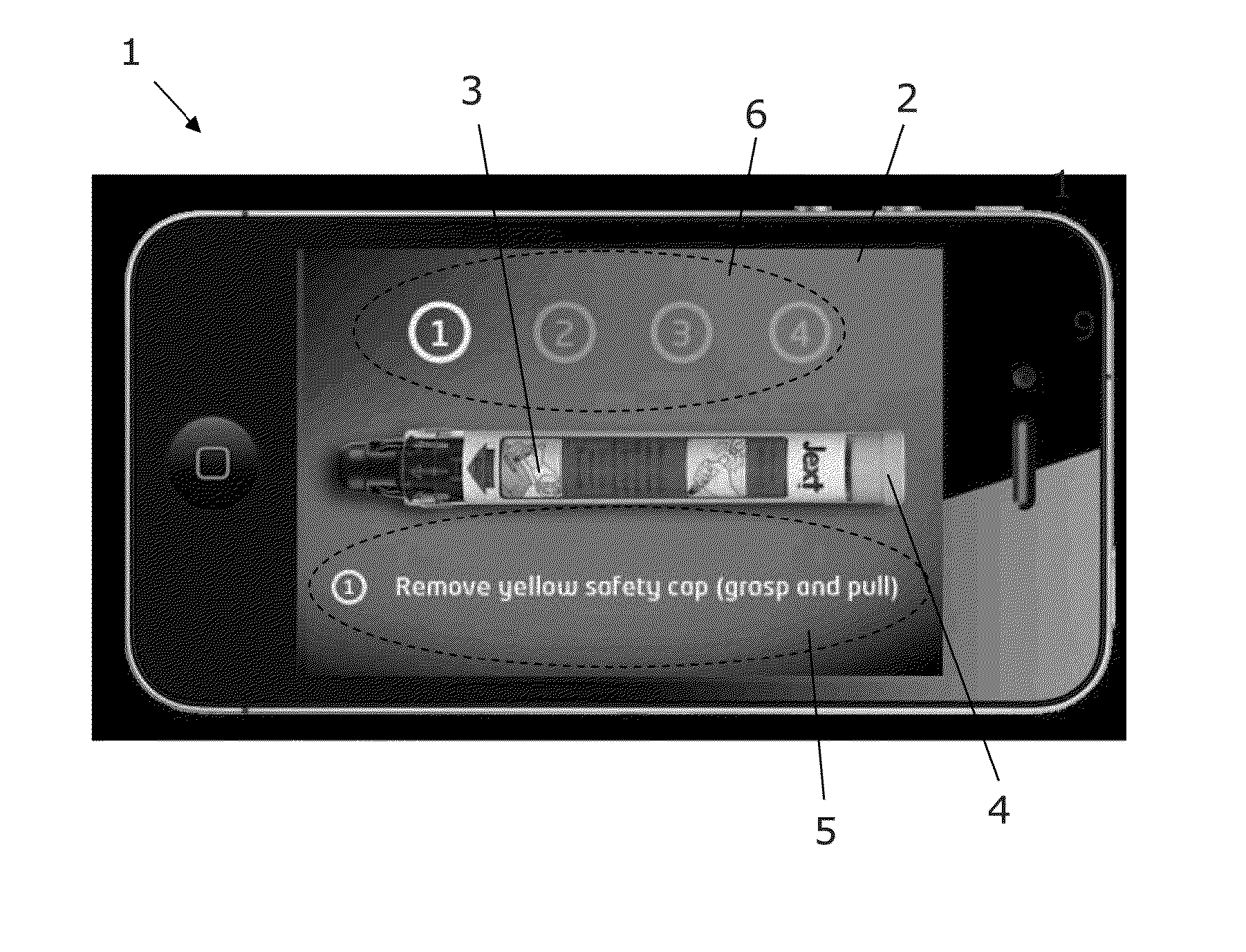 Method, a device and a computer program product for training the use of an auto-injector