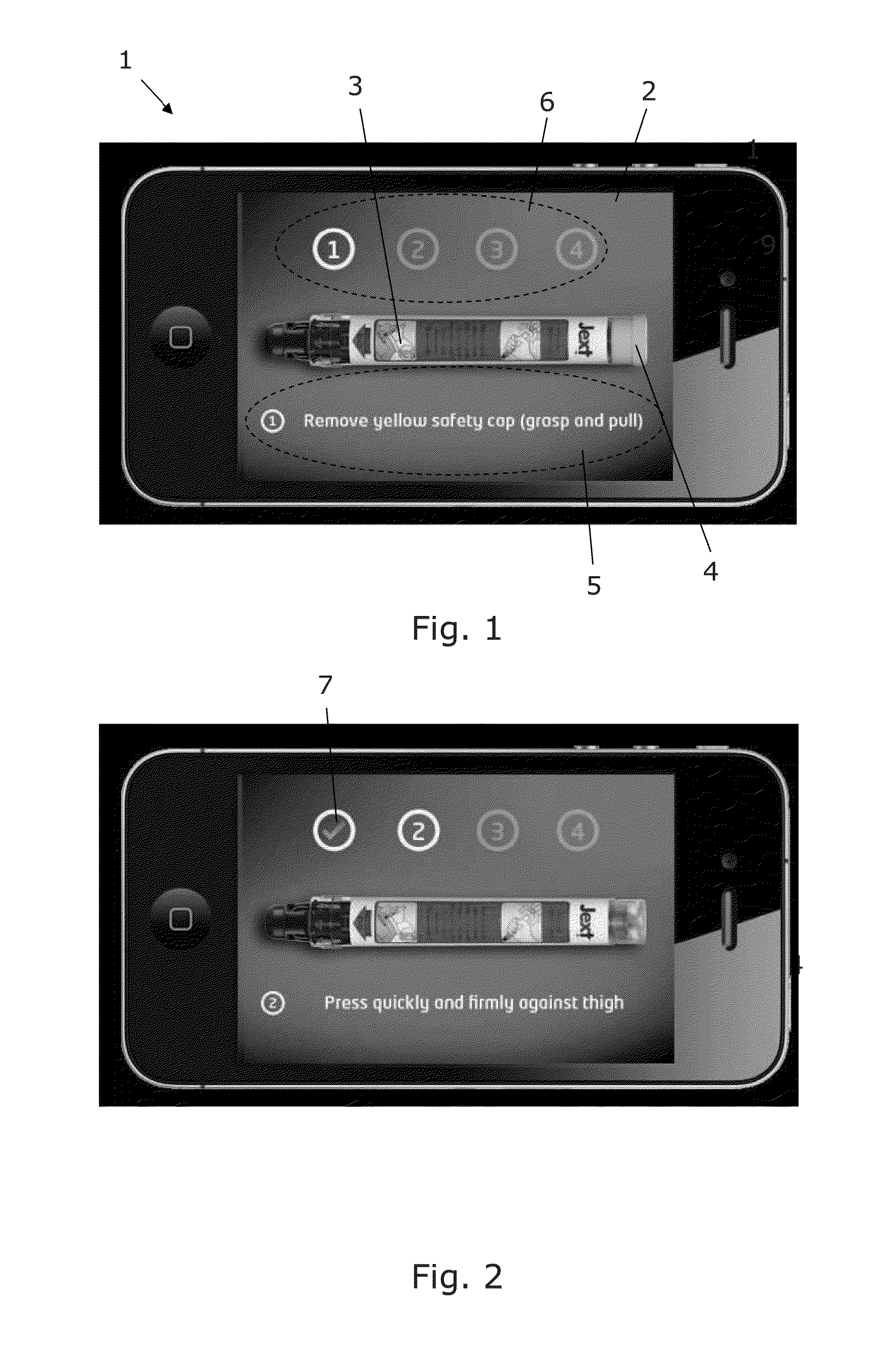 Method, a device and a computer program product for training the use of an auto-injector