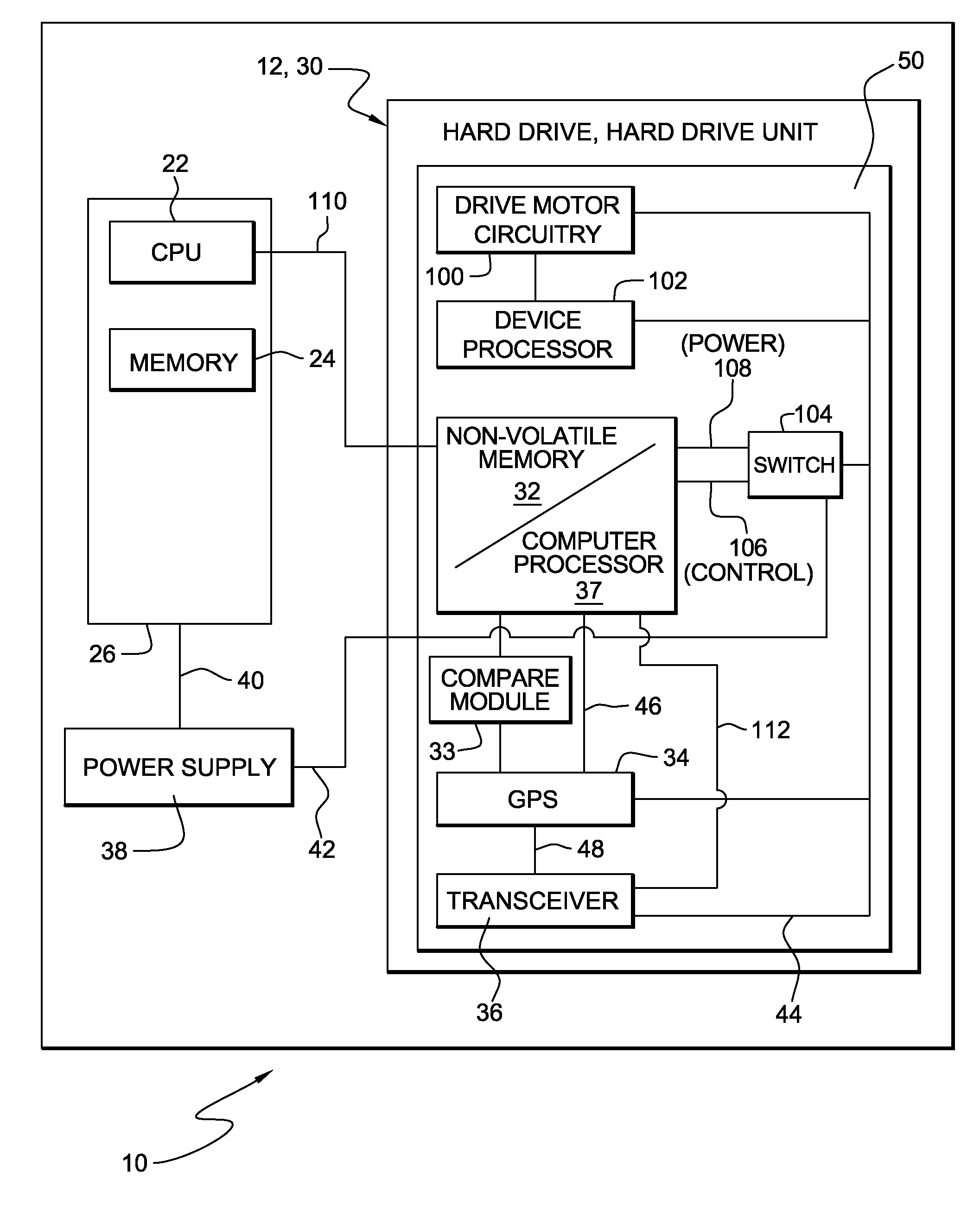 Computer security system having integrated GPS