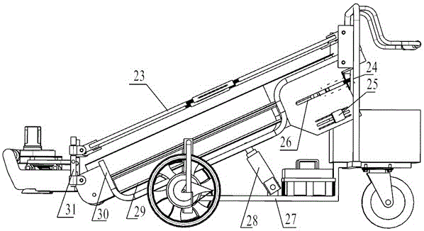 An electric self-propelled seedling harvester