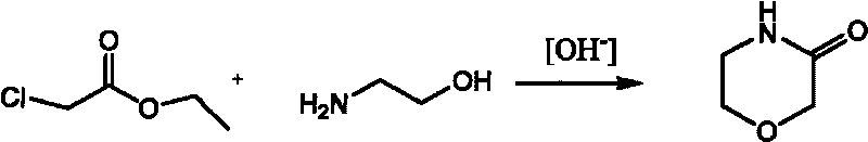 Preparation method of 3-morpholone