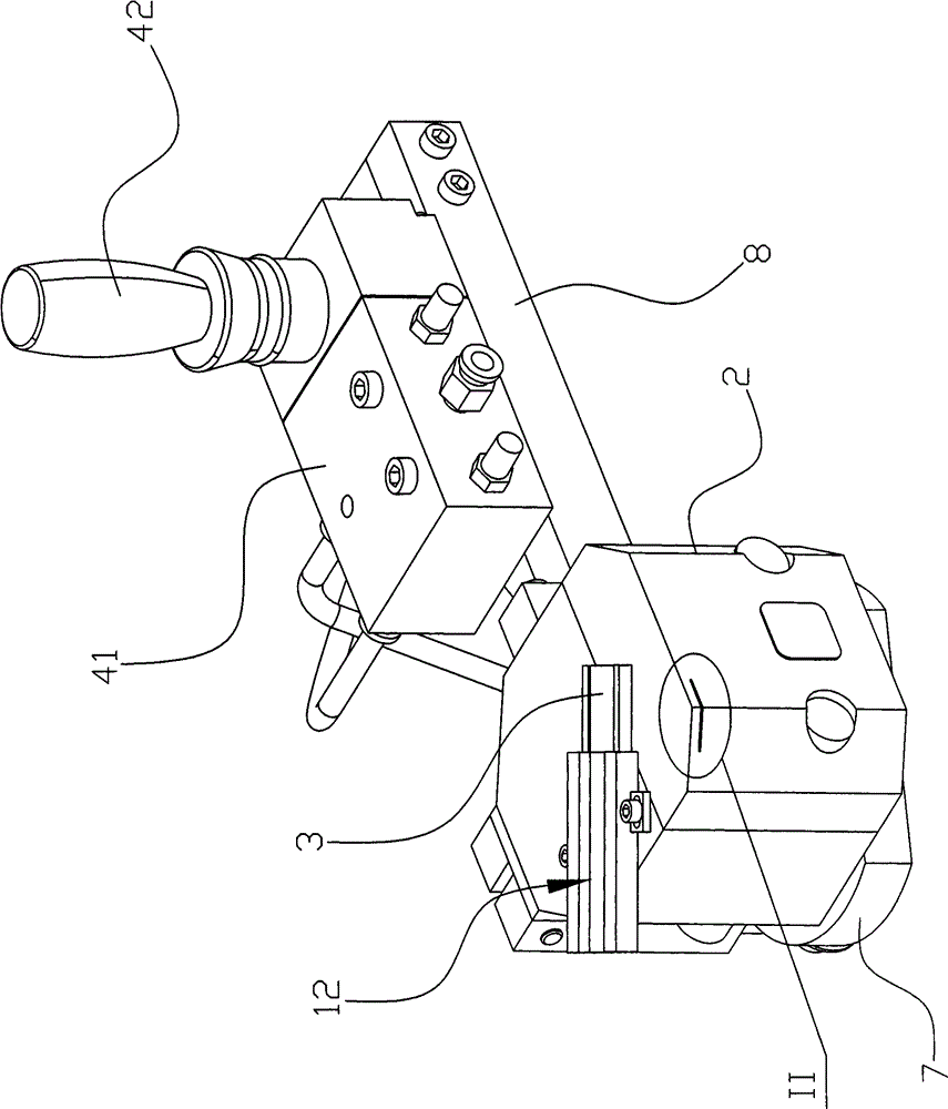 Electrode block welding fixing device