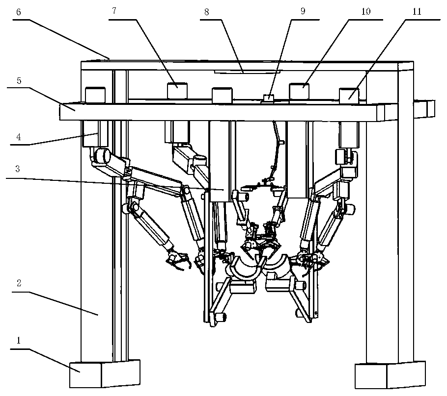 Auxiliary robot for total knee joint replacement surgery