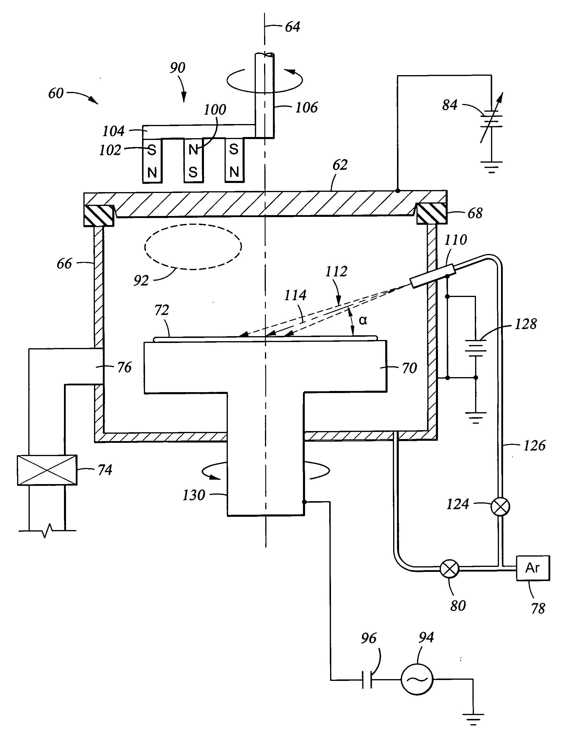 Simultaneous ion milling and sputter deposition