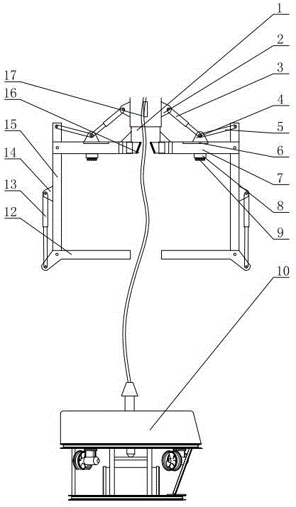 ROV underwater docking and retracting/deploying device