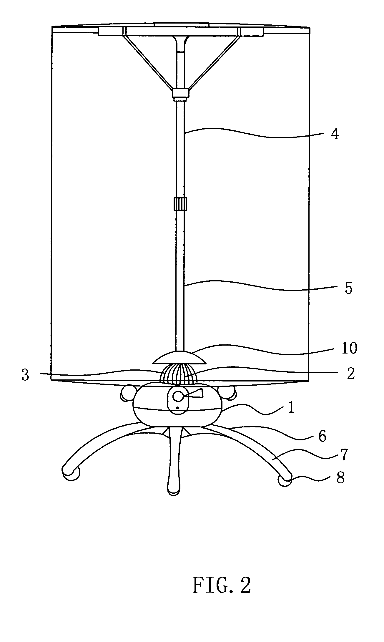 Safe clothes drying machine with a large space structure