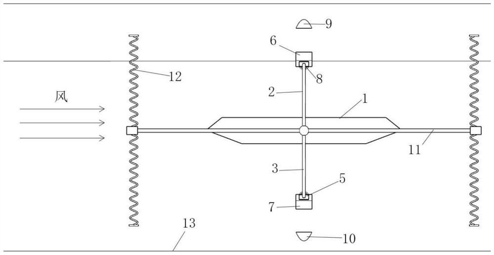 A wind tunnel test device for measuring the wind pressure on the surface of the bridge segment vibration model