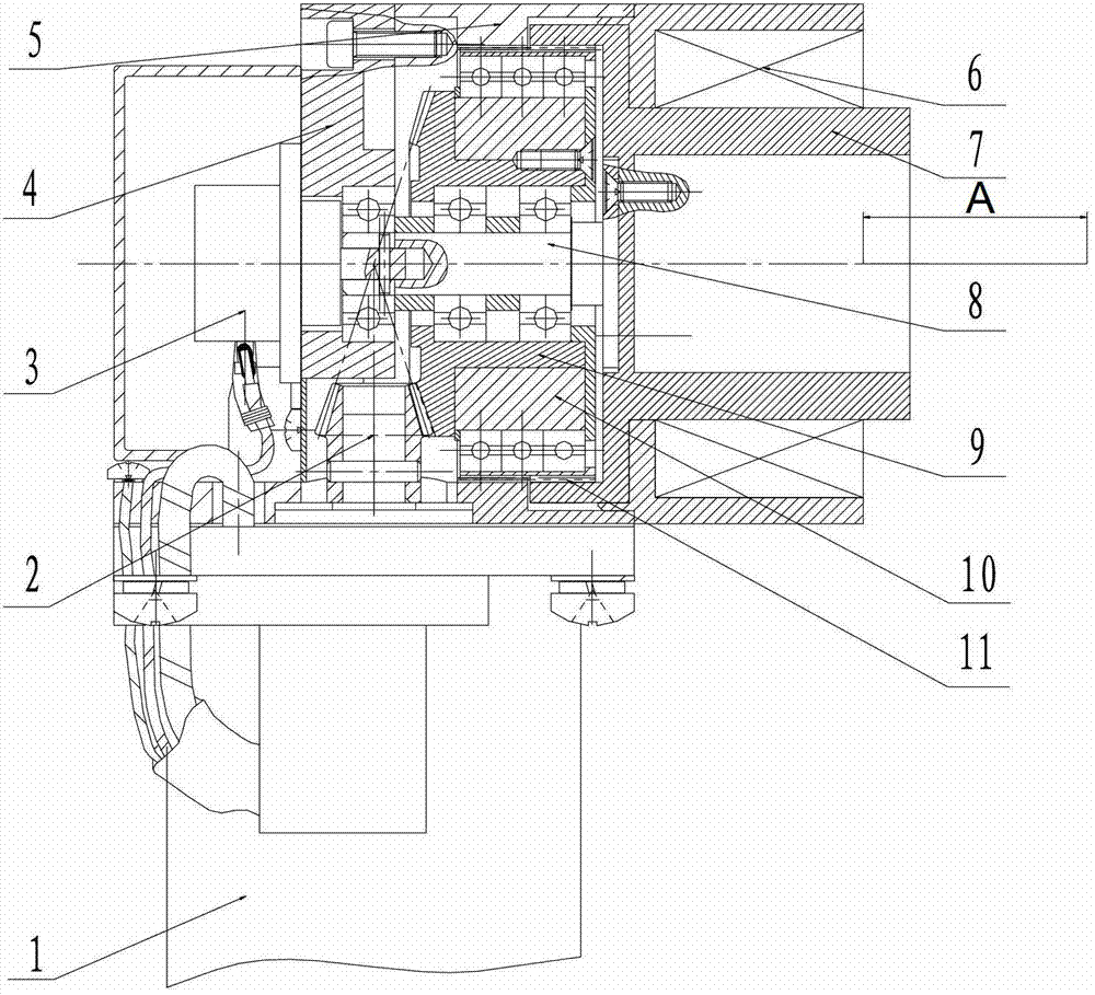 Air vehicle and electric steering engine capable of resisting large bending torque thereof