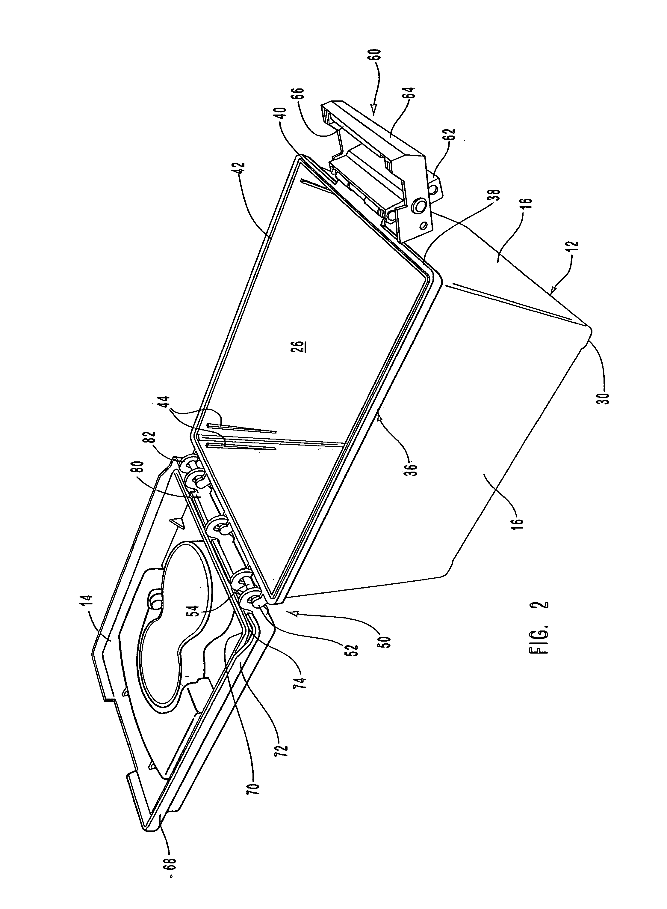 Container for portable heating equipment