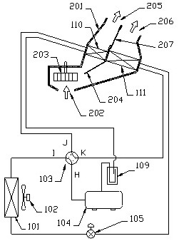 Vehicle heat pump air conditioning system and control method thereof