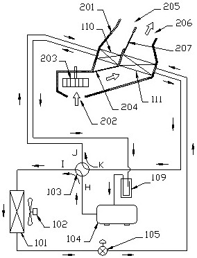 Vehicle heat pump air conditioning system and control method thereof