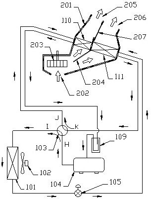 Vehicle heat pump air conditioning system and control method thereof