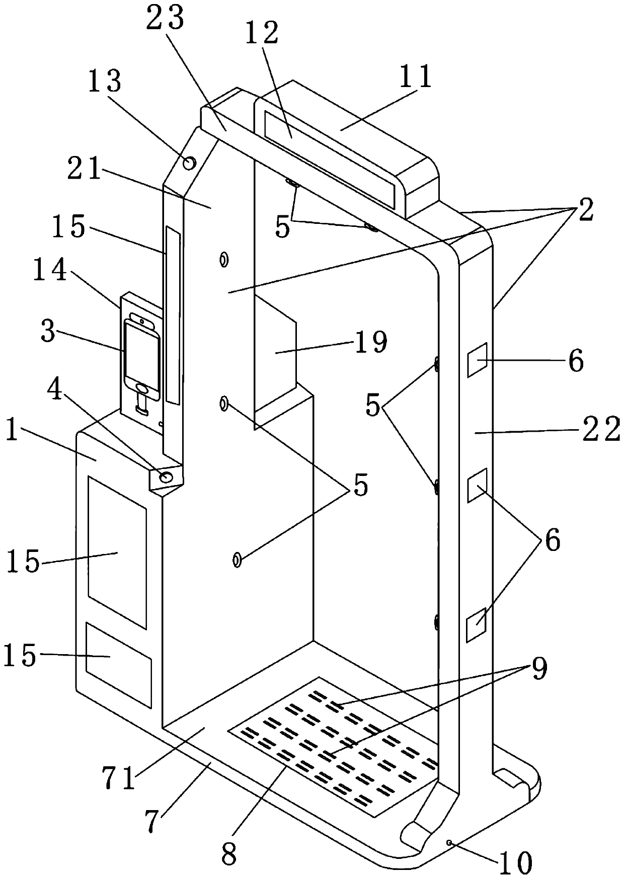 Temperature measuring disinfecting and sterilizing equipment