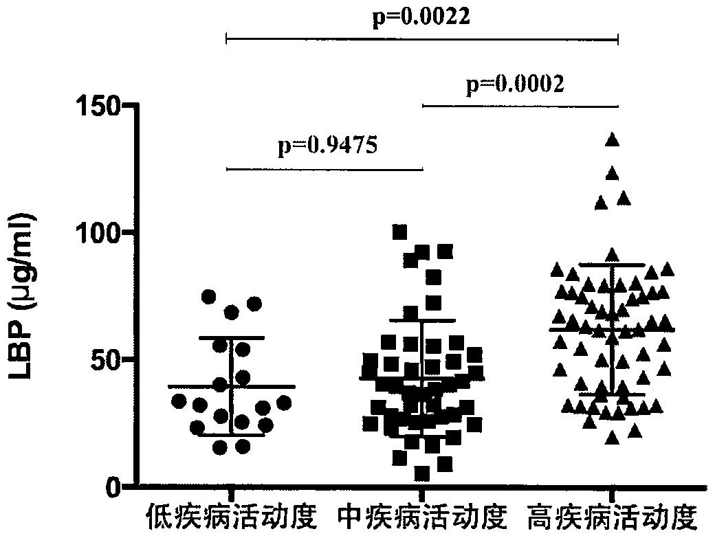 Application of lipopolysaccharide-binding protein in the preparation of rheumatoid arthritis-related drugs