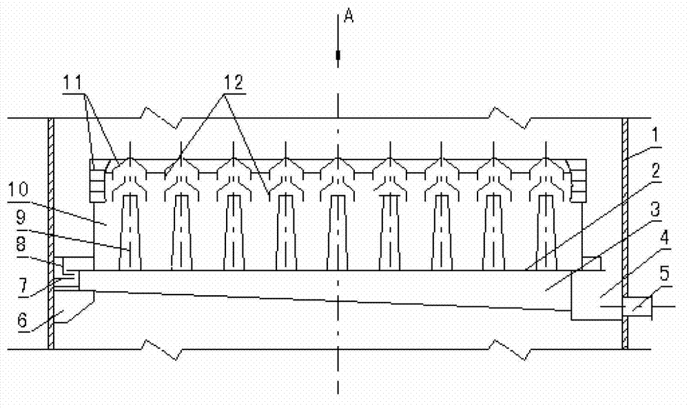 Liquid collecting and gas distributing device for large-scale flue gas desulfurization tower