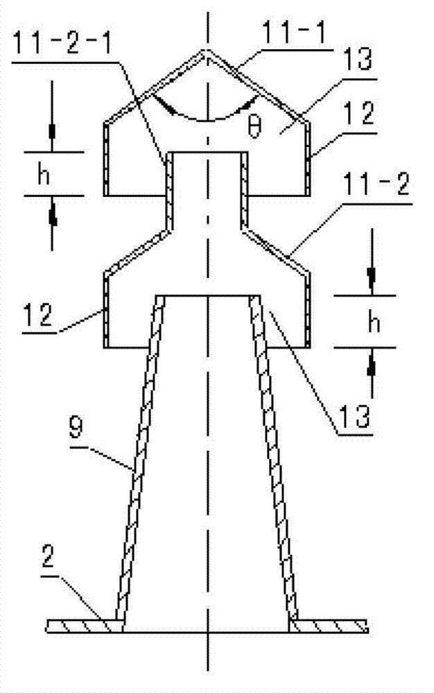 Liquid collecting and gas distributing device for large-scale flue gas desulfurization tower