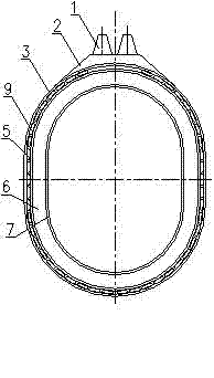 Air duct structure for cast coil and manufacturing method for air duct structure