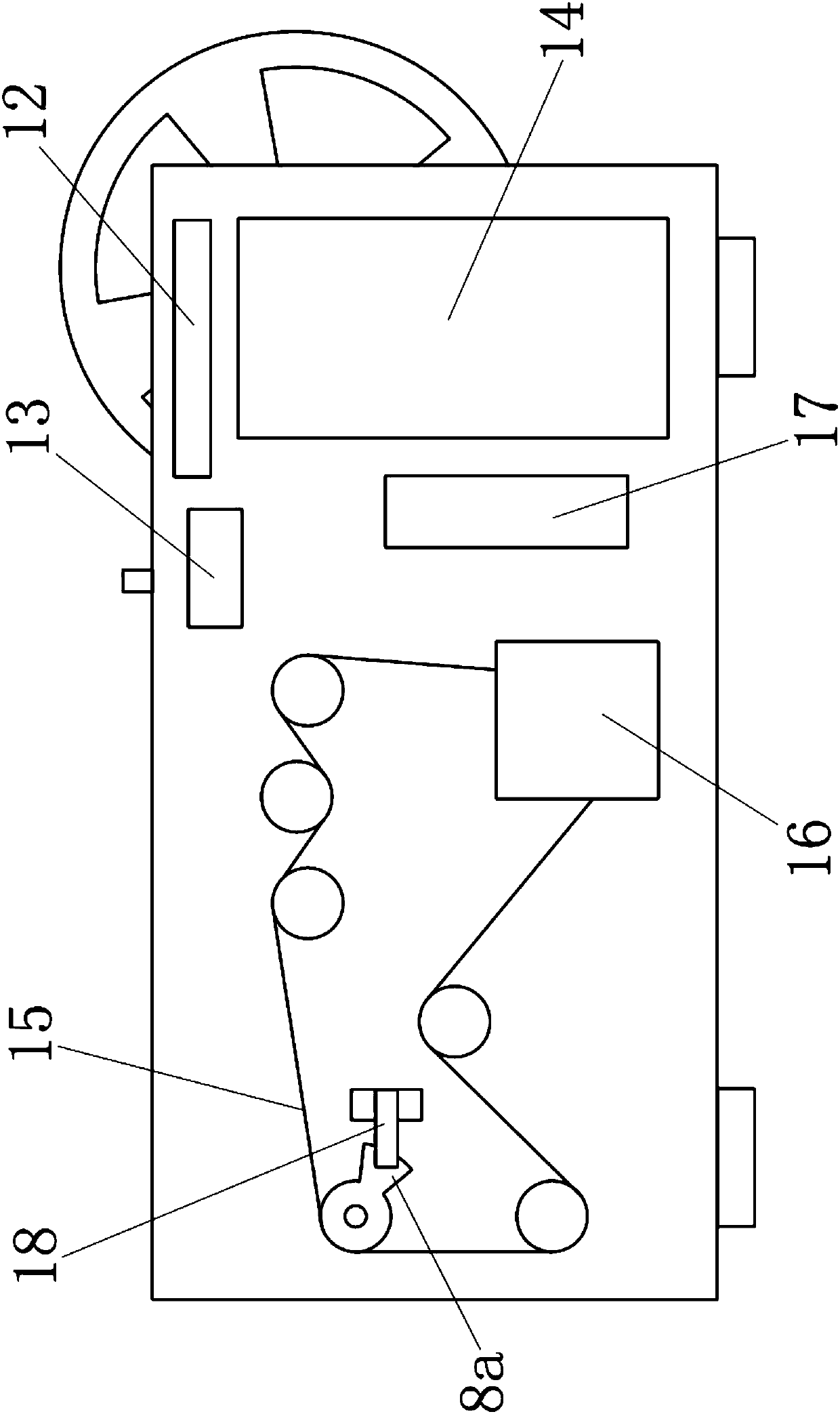 Back-cutting rewinding equipment