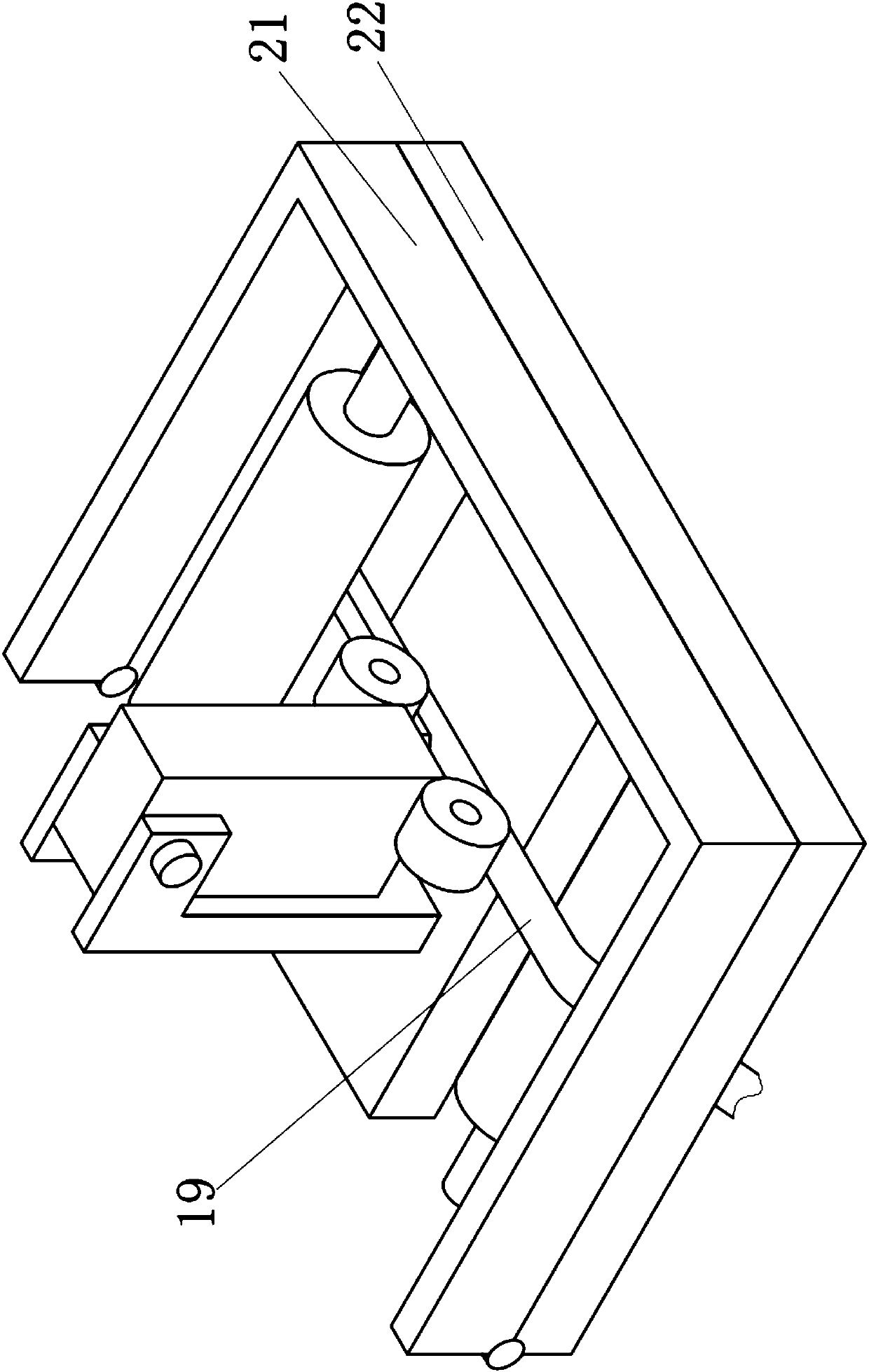 Back-cutting rewinding equipment