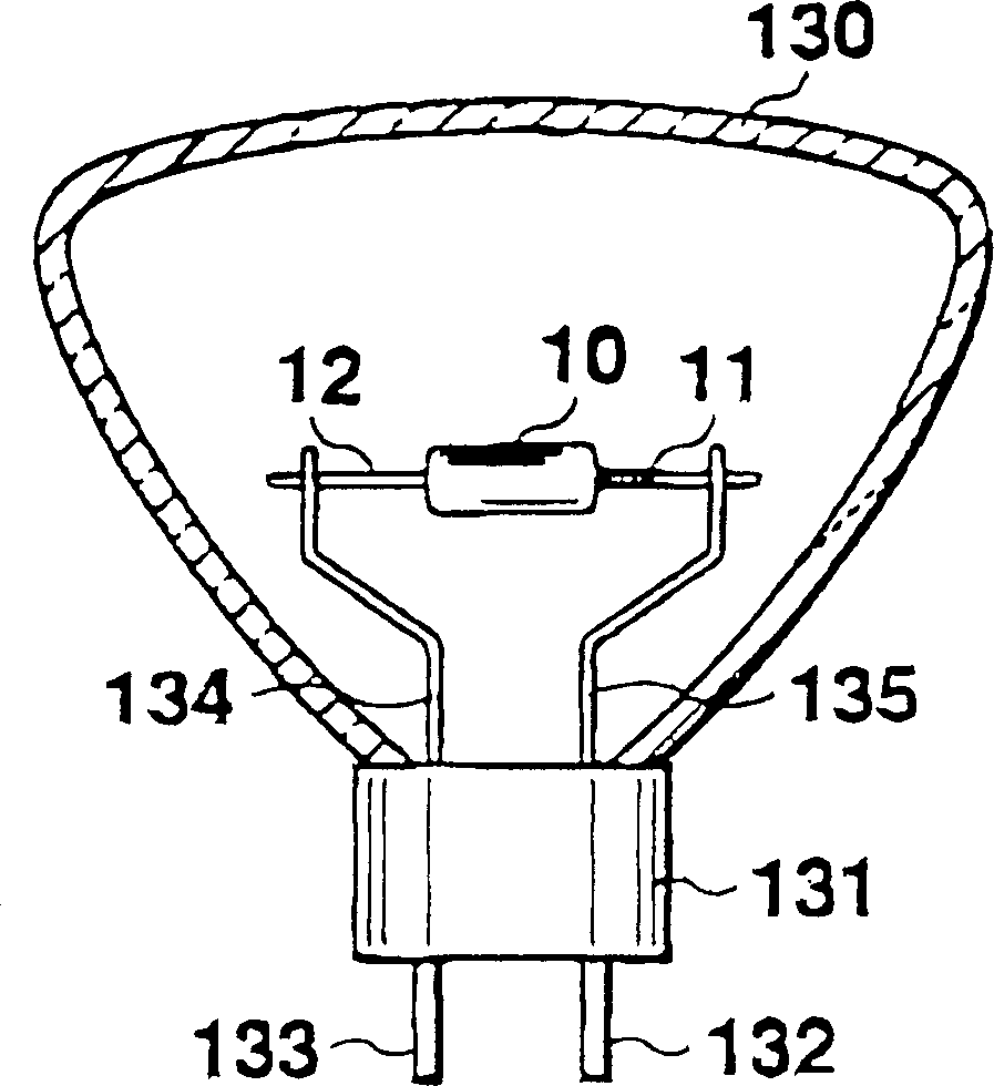 Luminous unit for discharge lamp