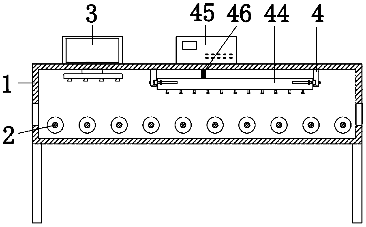 Spinning line color spraying equipment for textile