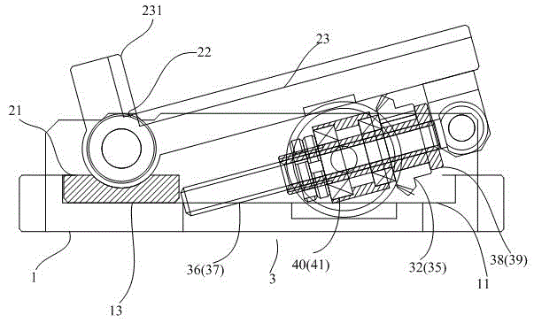 Inclined hole processing device with adjustable angles