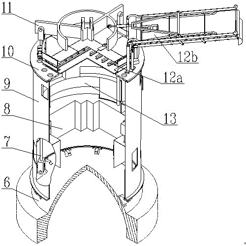 Pressurized-water nuclear reactor structure