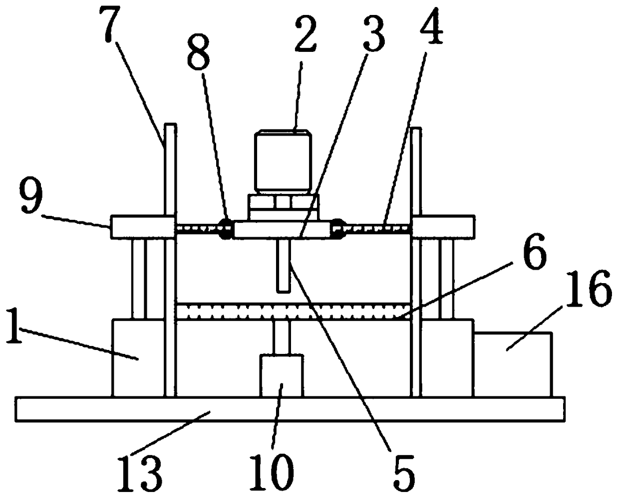 Punching device for mounting of decorative plates